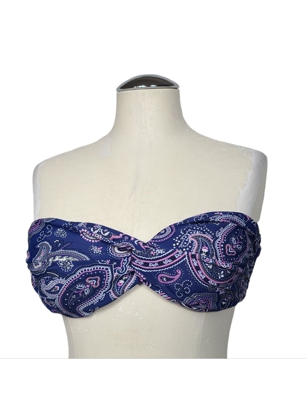 Converse Paisley Strapless Bikini Top S